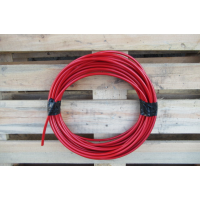 25 meter Staalkabel in geplastificeerde uitvoering PVC , 6/9 mm.
